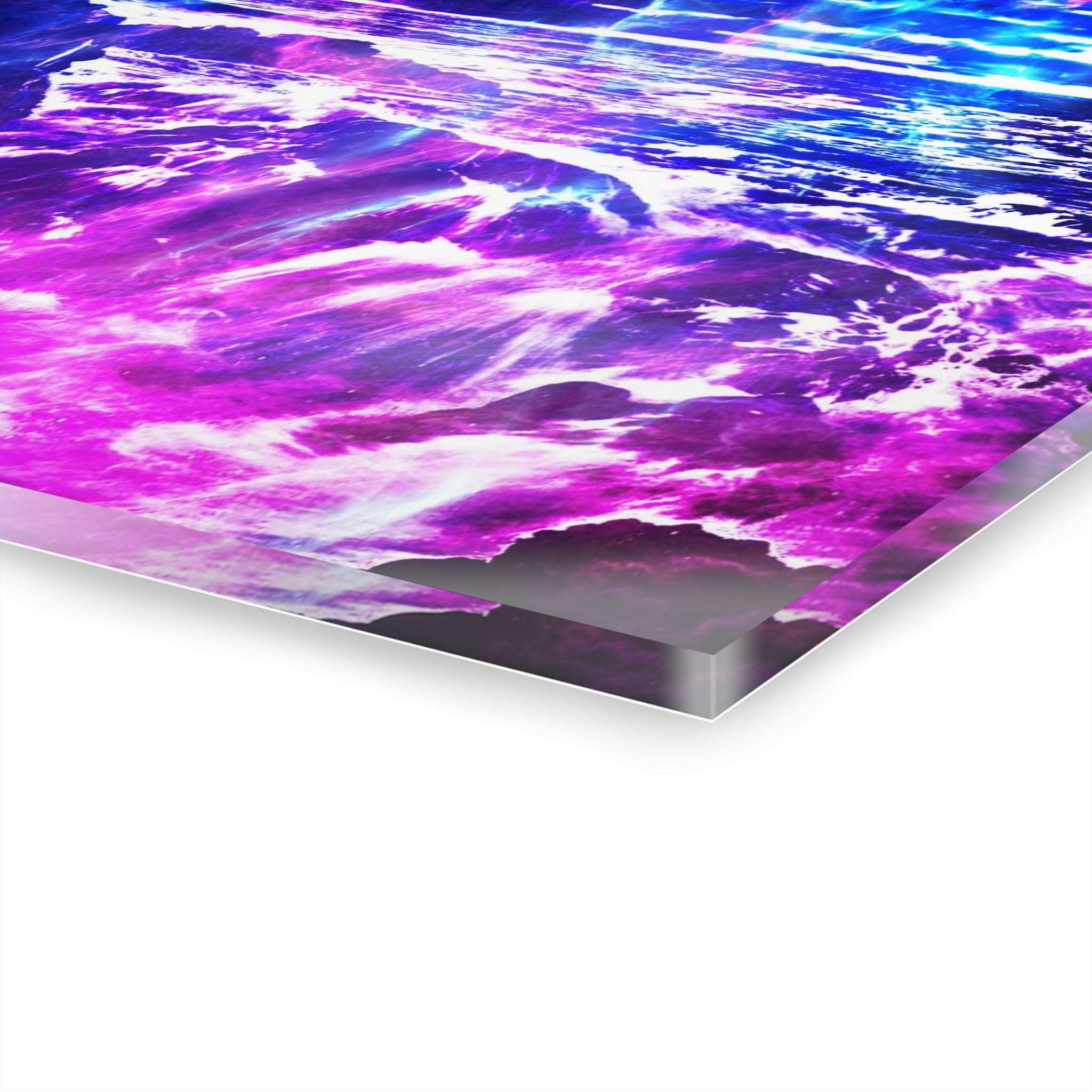 Amethyst Cosmic Falls Dreams Acrylic Prints (French Cleat Hanging)