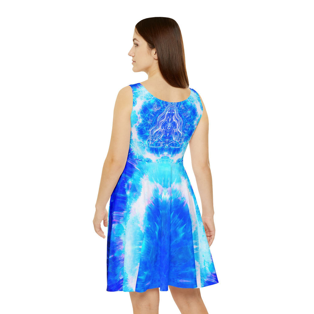 Amen Jin's Blue Sun Cosmic Meditations Women's Skater Dress