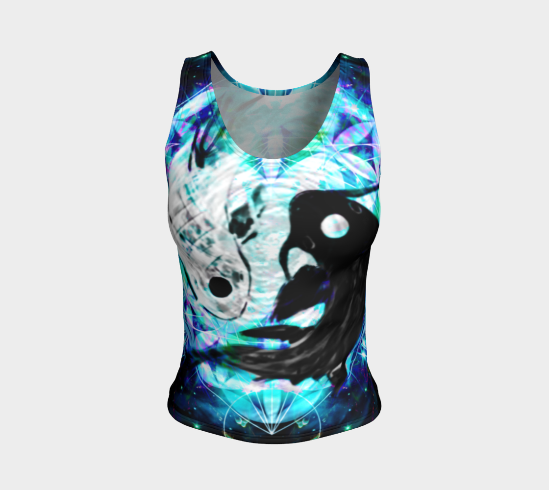 Katerina's Now and Forever Koi Meditations Fitted Tank Top