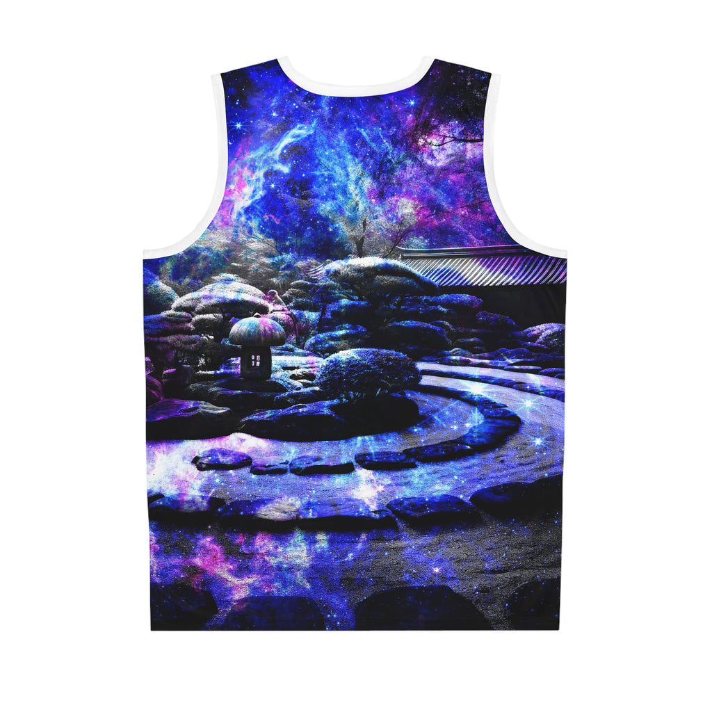 Katerina's on My Way to Neverland Tranquil Garden Dreams Basketball Jersey