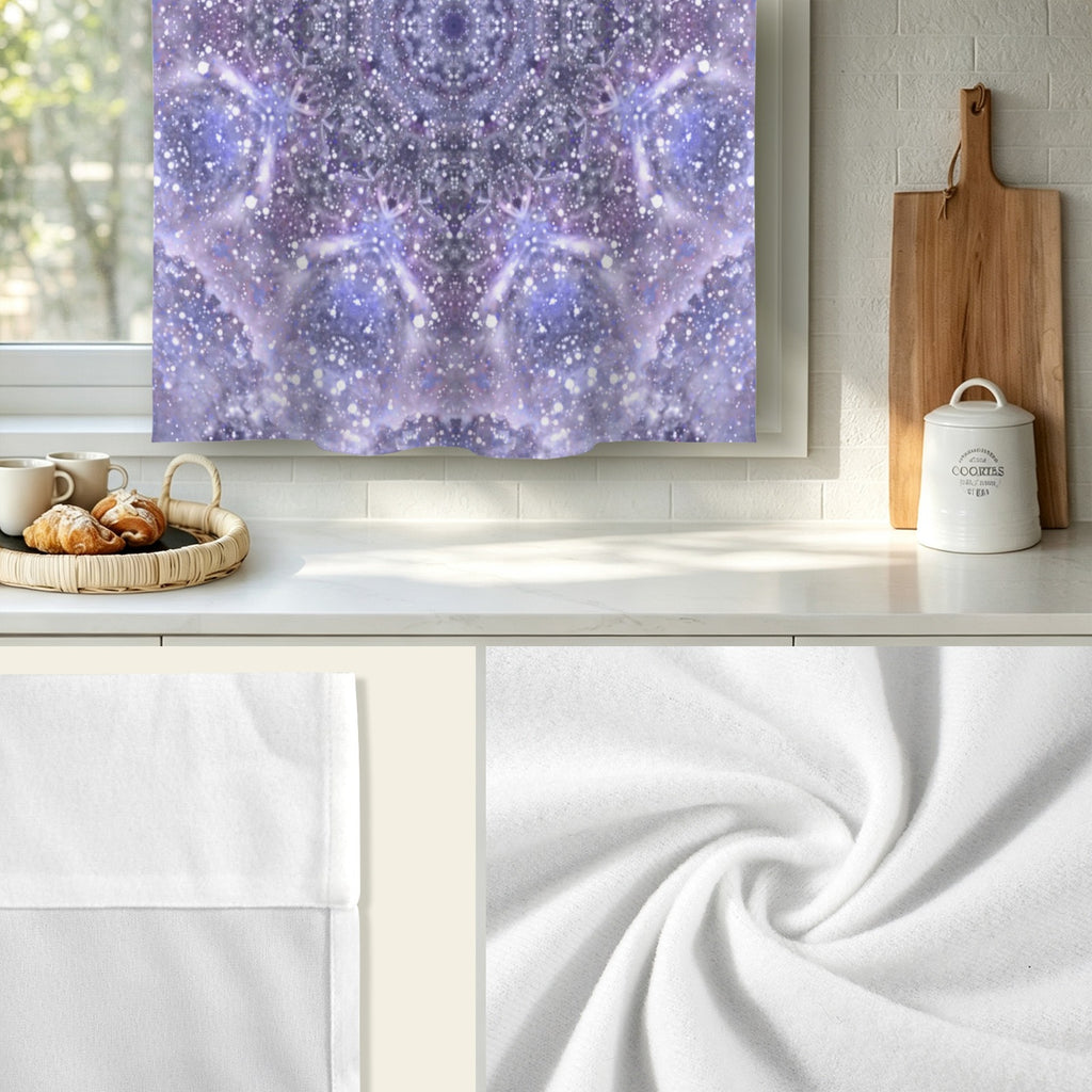 Katerina's Lilac Star Desires Window Curtain 52" x 63" ( 1 Piece ) | Ships from USA