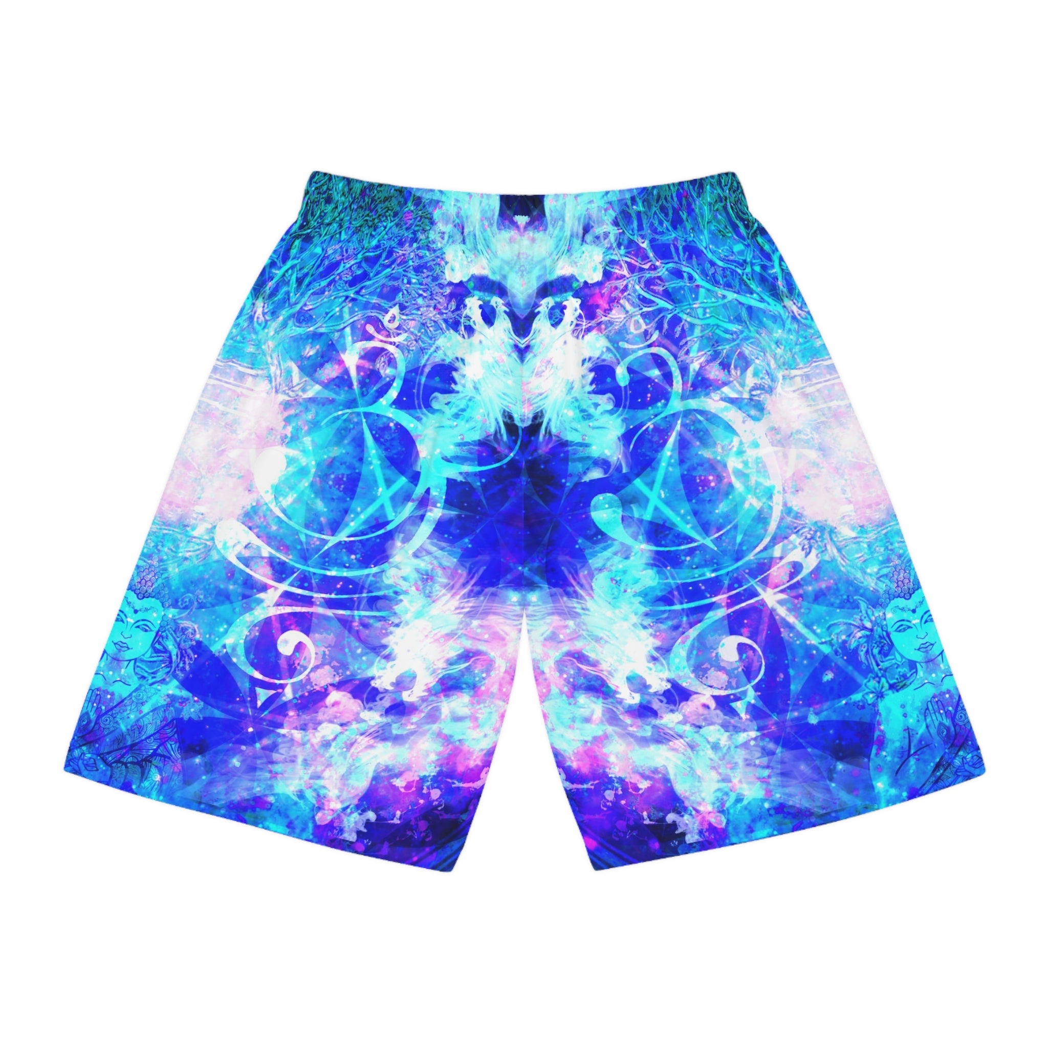Amen Jin's Memories of Yesterday Buddha Meditations Basketball Shorts