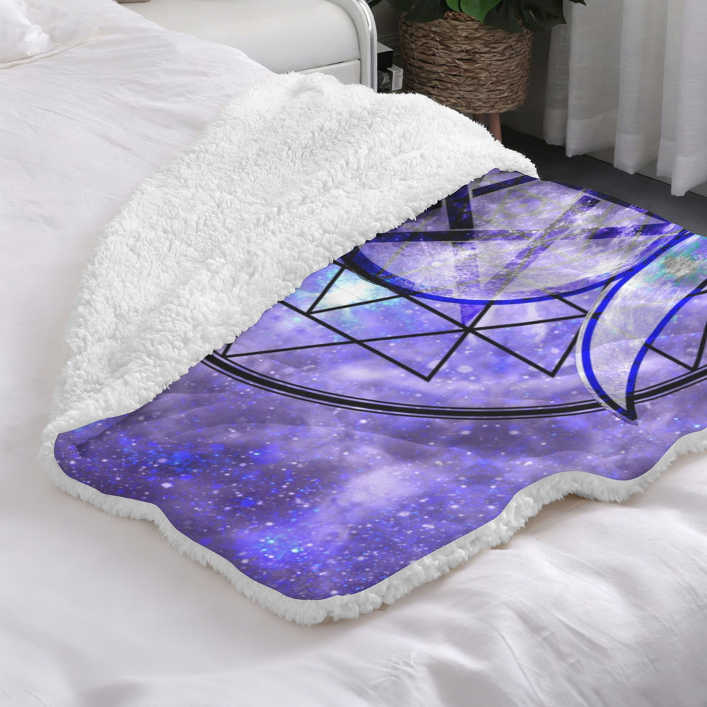 Katerina's Triple Goddess Magickal Desires Sherpa Fleece Blanket 30" x 40" | Ships from USA