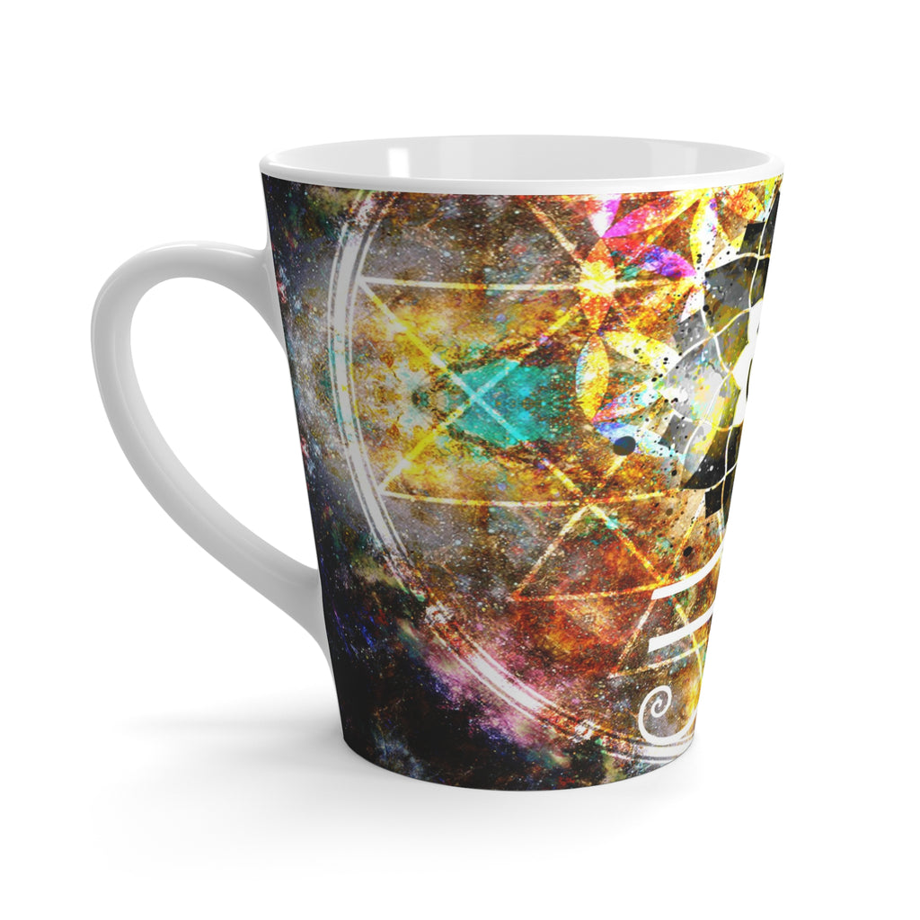Amen Jin's Desire to Breathe Again Fairy Om Meditations Latte Mug