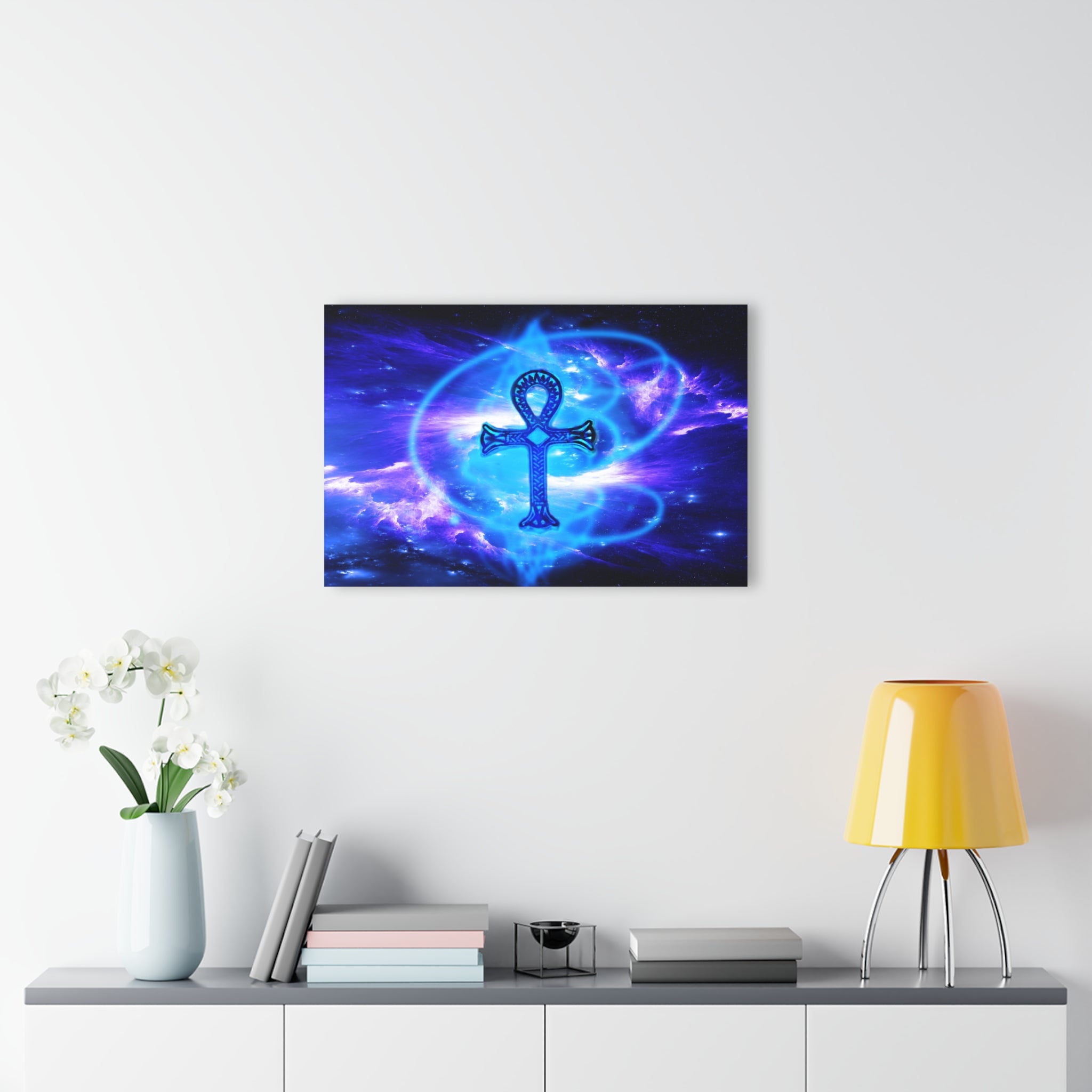 Amethyst Sapphire Ankh Dreams Acrylic Prints (French Cleat Hanging)