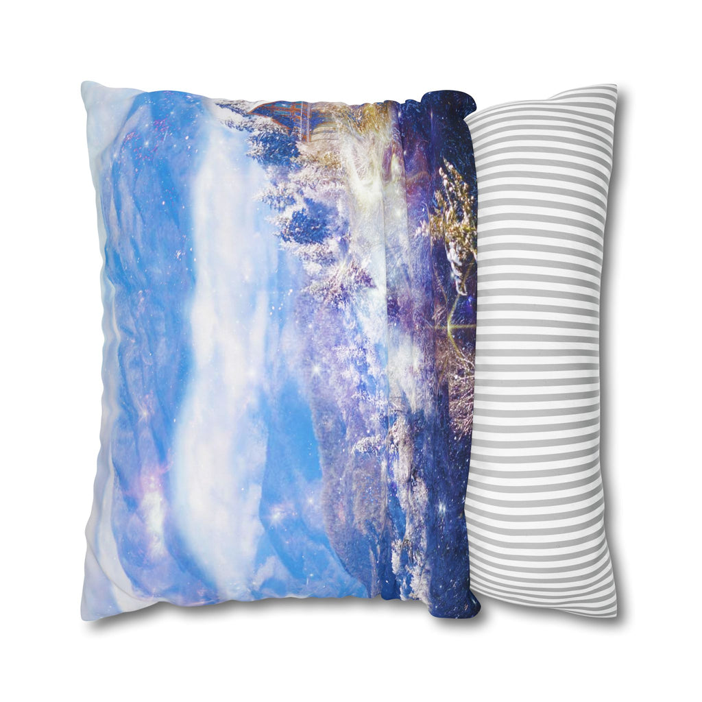 Katerina's Light a Way Smoky Mountain Dreams Square Poly Canvas Pillowcase