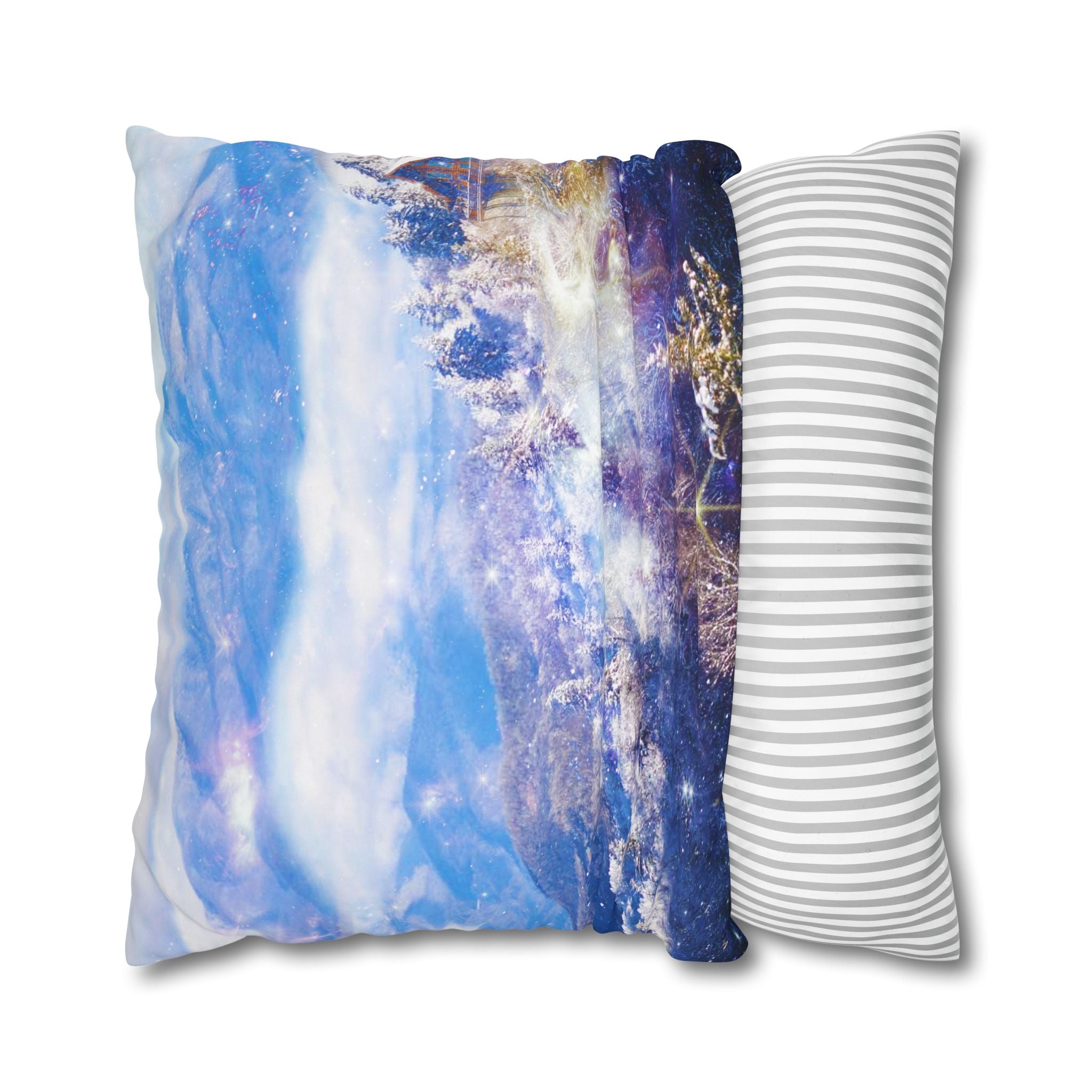 Katerina's Light a Way Smoky Mountain Dreams Square Poly Canvas Pillowcase