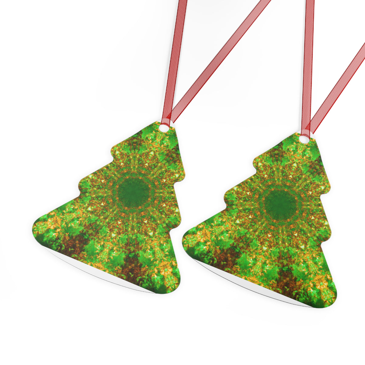 Katerina's Yule Lighted String Desires Metal Ornaments