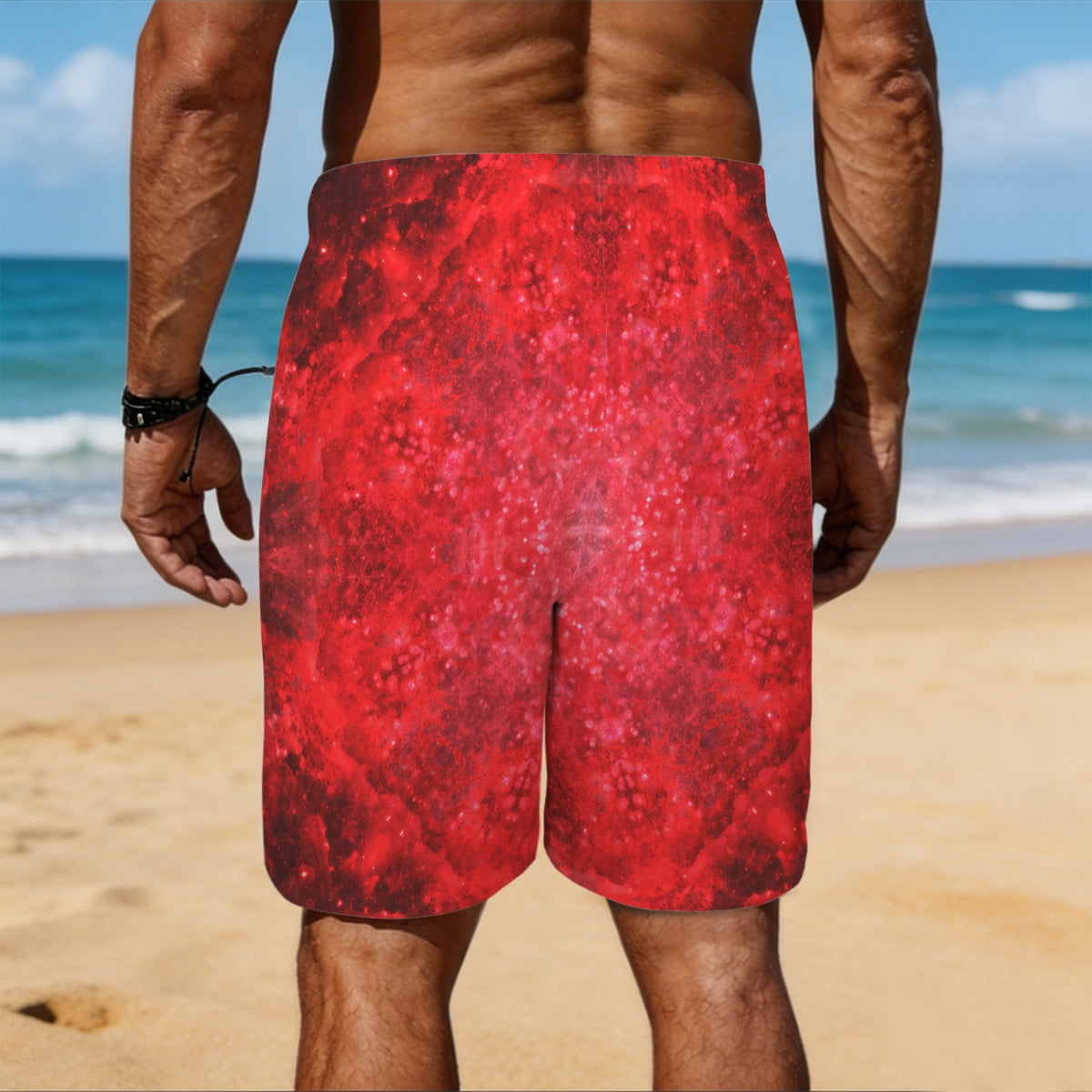 Katerina's as Alive as You Want Me Desires Men's All Over Print Beach Shorts (Sets 26) | Ships from USA