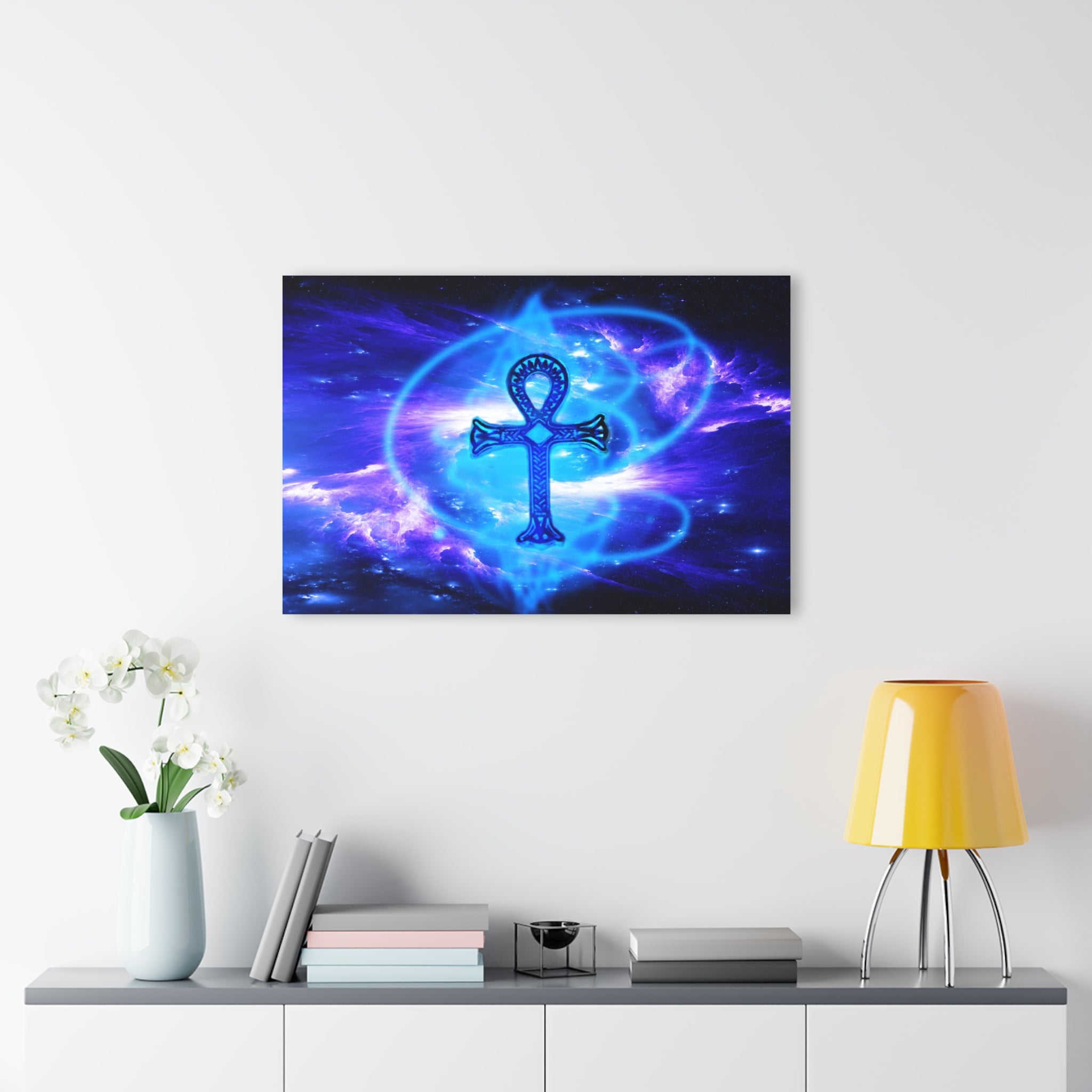 Amethyst Sapphire Ankh Dreams Acrylic Prints (French Cleat Hanging)