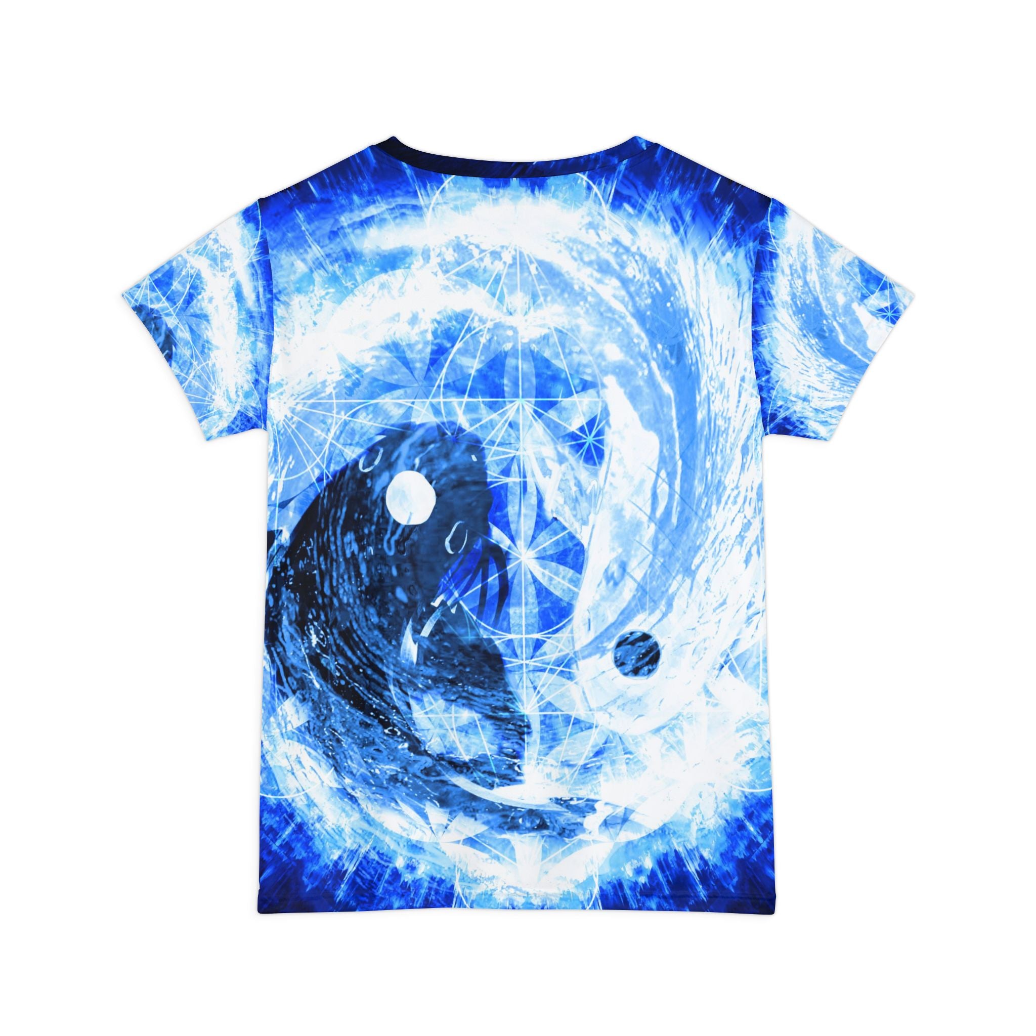 Amen Jin's Blue Sun Koi Meditations Women's Short Sleeve Shirt