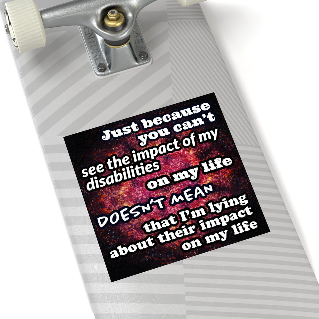 Katerina's Battle Symphony Desires 2023 "Just Because You Can't" Square Stickers, Indoor\Outdoor