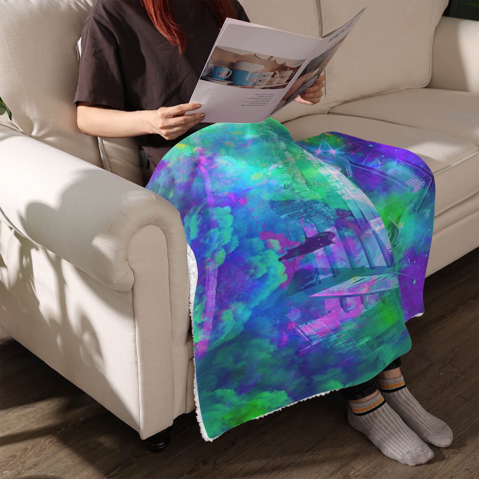Katerina's Now & Forever Hocus Pocus Desires Sherpa Fleece Blanket 30" x 40" | Ships from USA