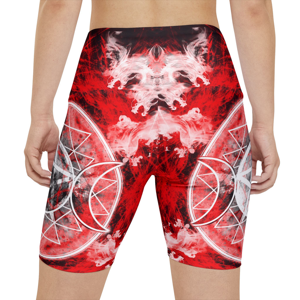 Katerina's Waiting for Hello Triple Goddess Meditations Women's Workout Shorts