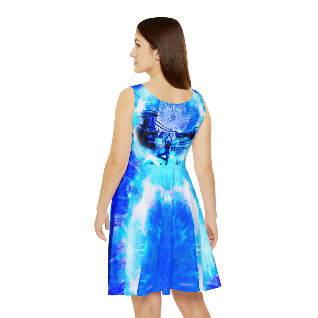 Amen Jin's Blue Sun Budapest Meditations Women's Skater Dress