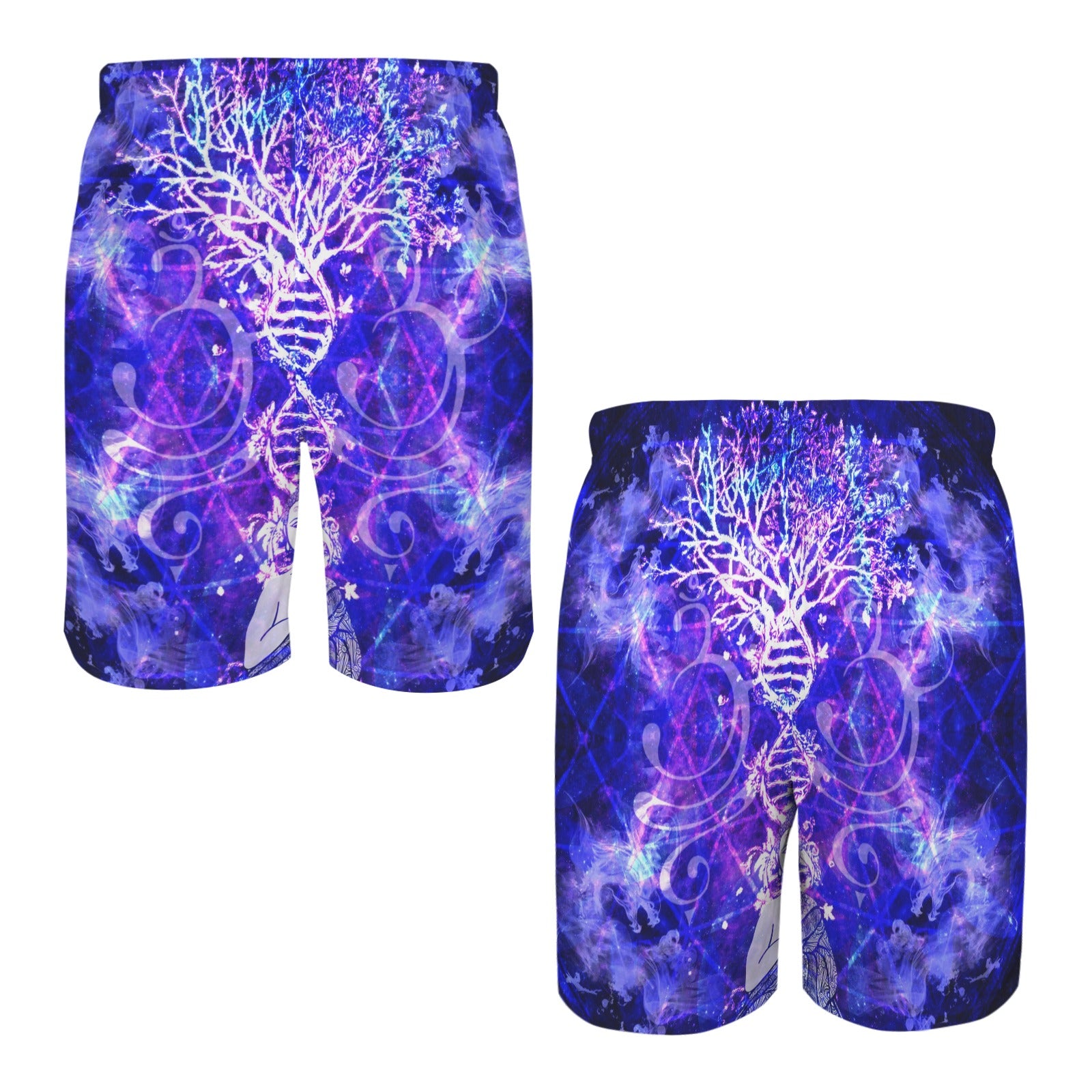 Katerina's Dragon's Eye Desires Buddha Meditations Men's All Over Print Beach Shorts (Sets 26) | Ships from USA
