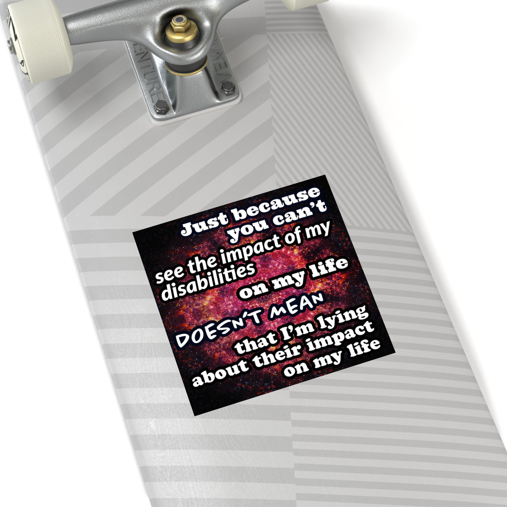 Katerina's Battle Symphony Desires 2023 "Just Because You Can't" Square Stickers, Indoor\Outdoor