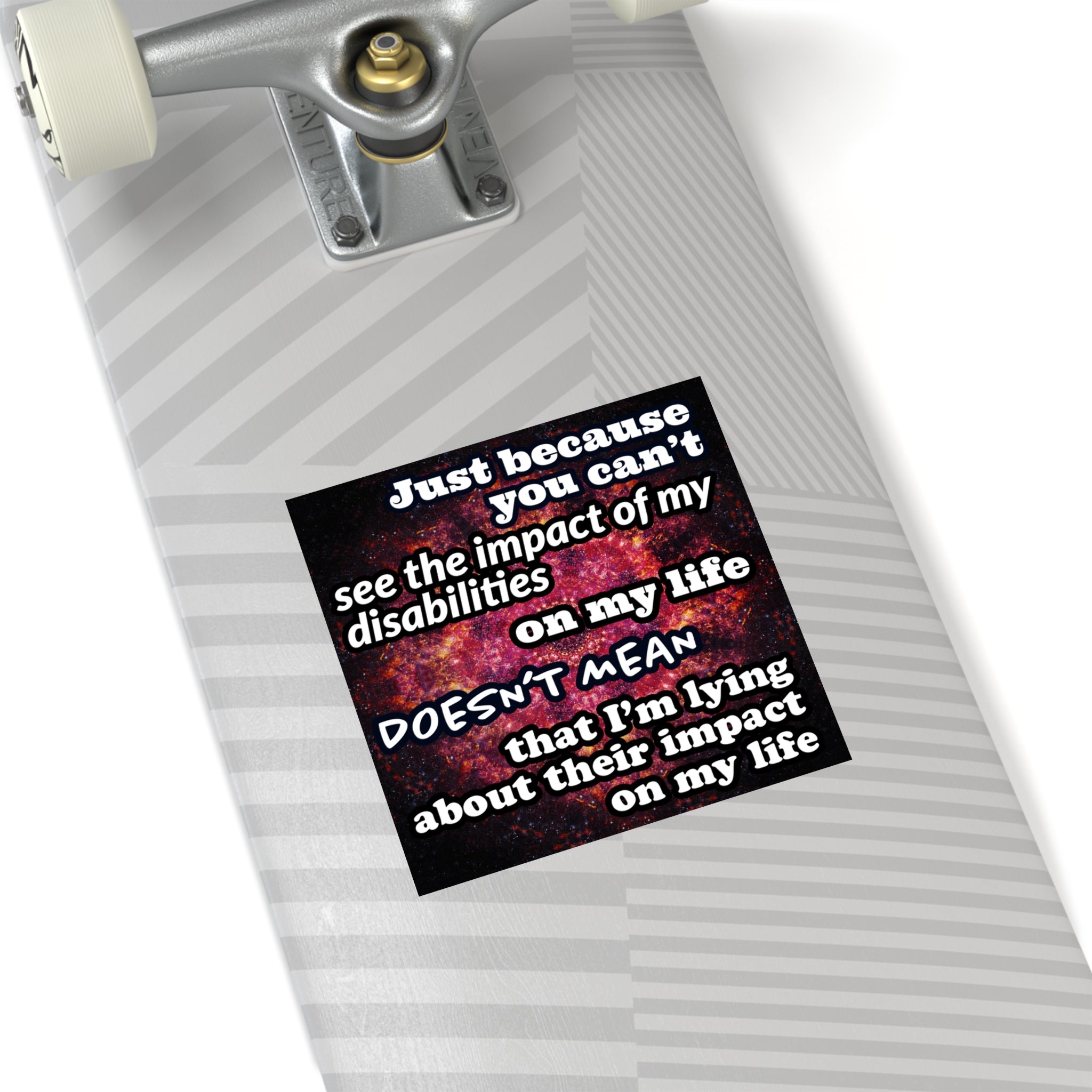 Katerina's Battle Symphony Desires 2023 "Just Because You Can't" Square Stickers, Indoor\Outdoor
