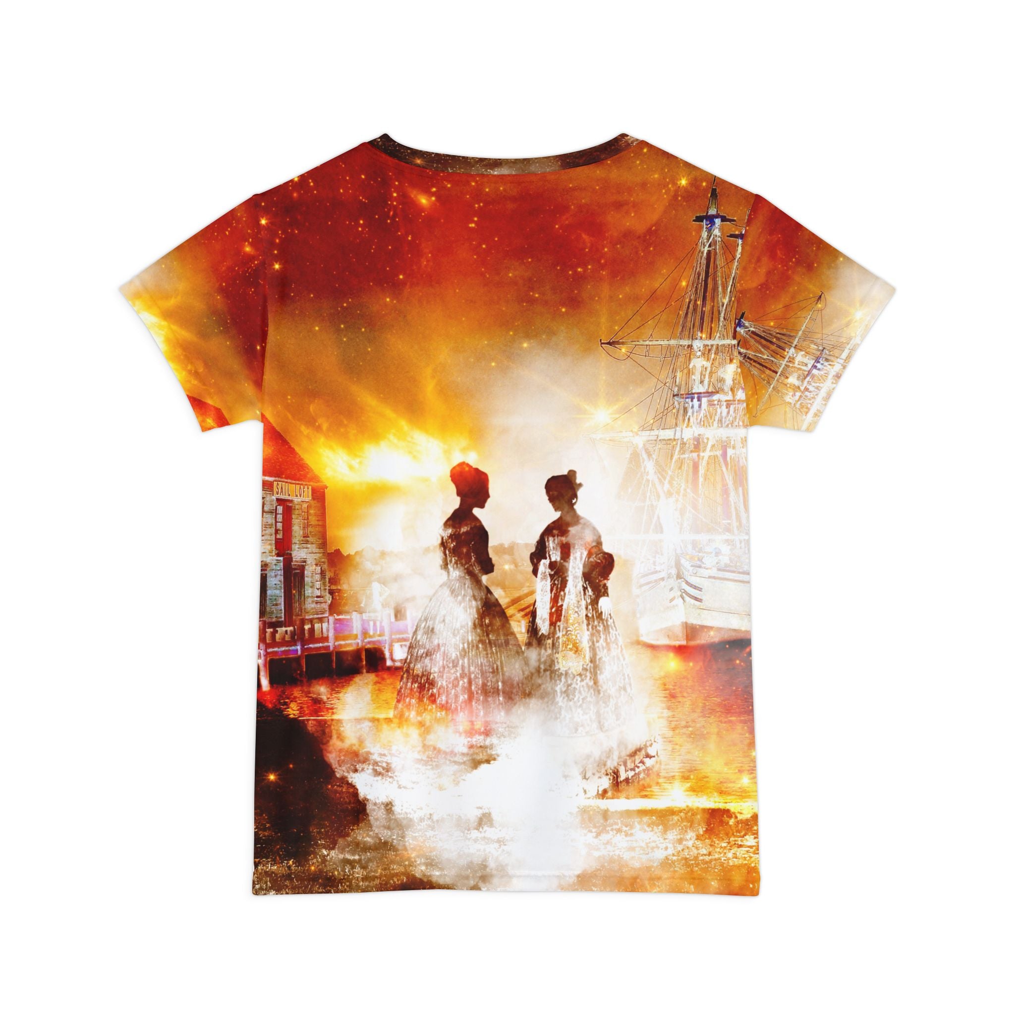Samhain Eve Salem Harbor Dreams Women's Short Sleeve Shirt