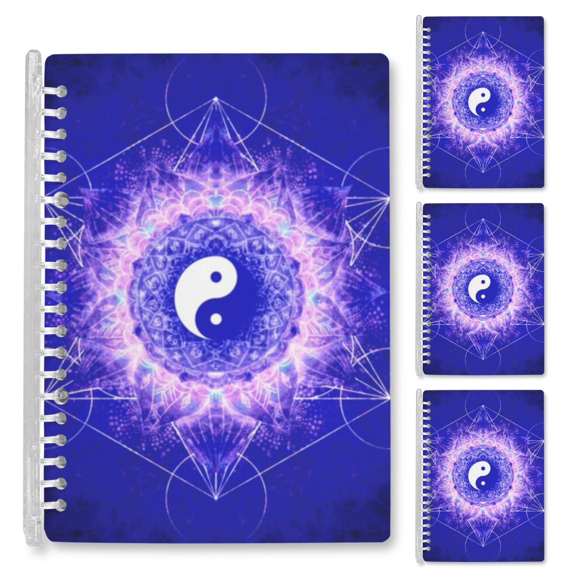 Katerina's Uncertainty in Time & Space Yin Yang Meditations Loose-Leaf Notebooks ( Cover Print, 4-Pack ) | Ships from USA