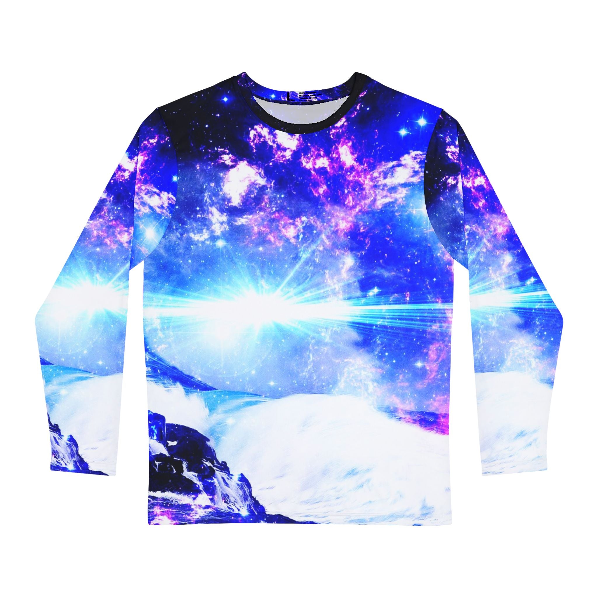 Iridescent Magickal Sea Dreams Men's Long Sleeved Shirt