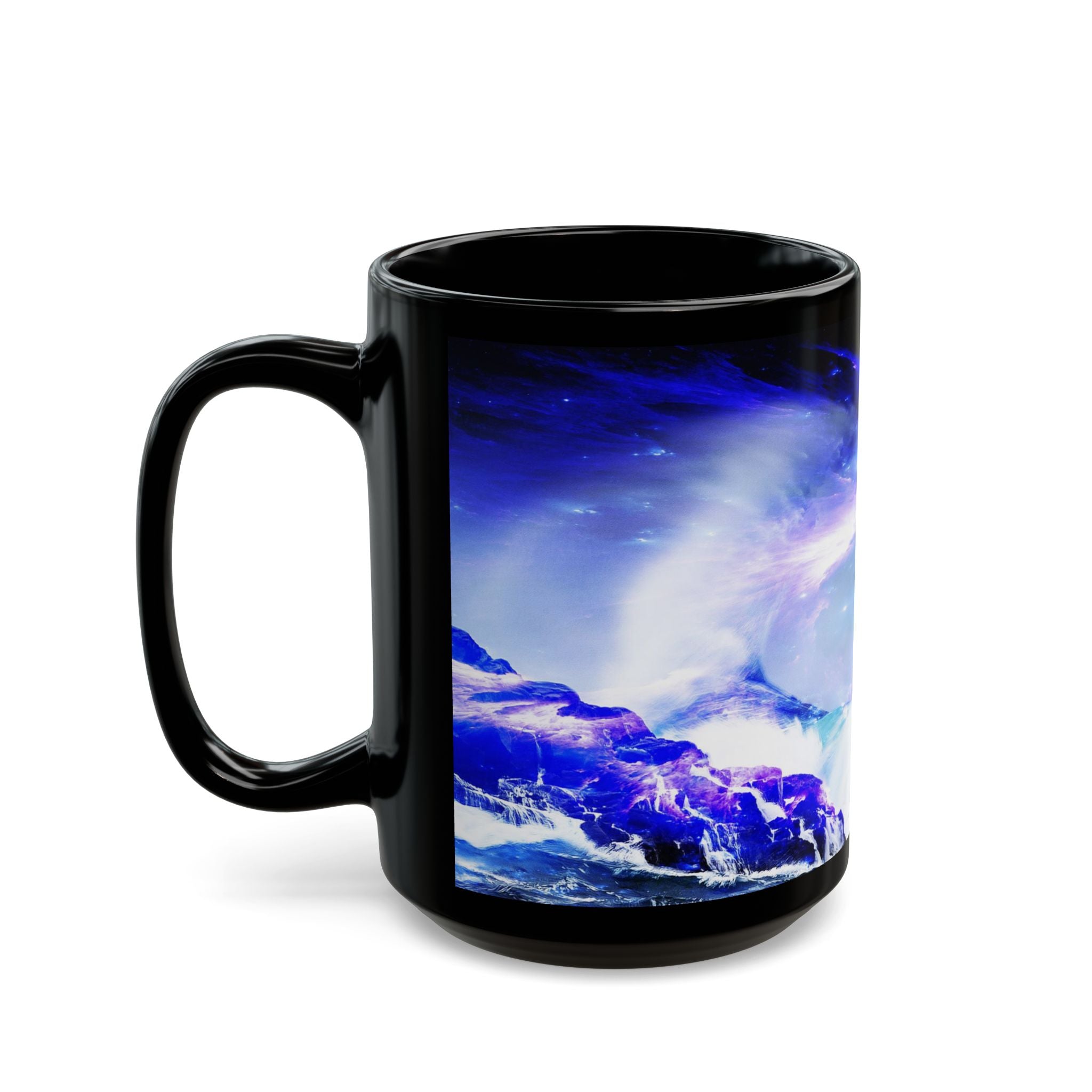 Amethyst Sapphire Serenity Bay Dreams Black Mug