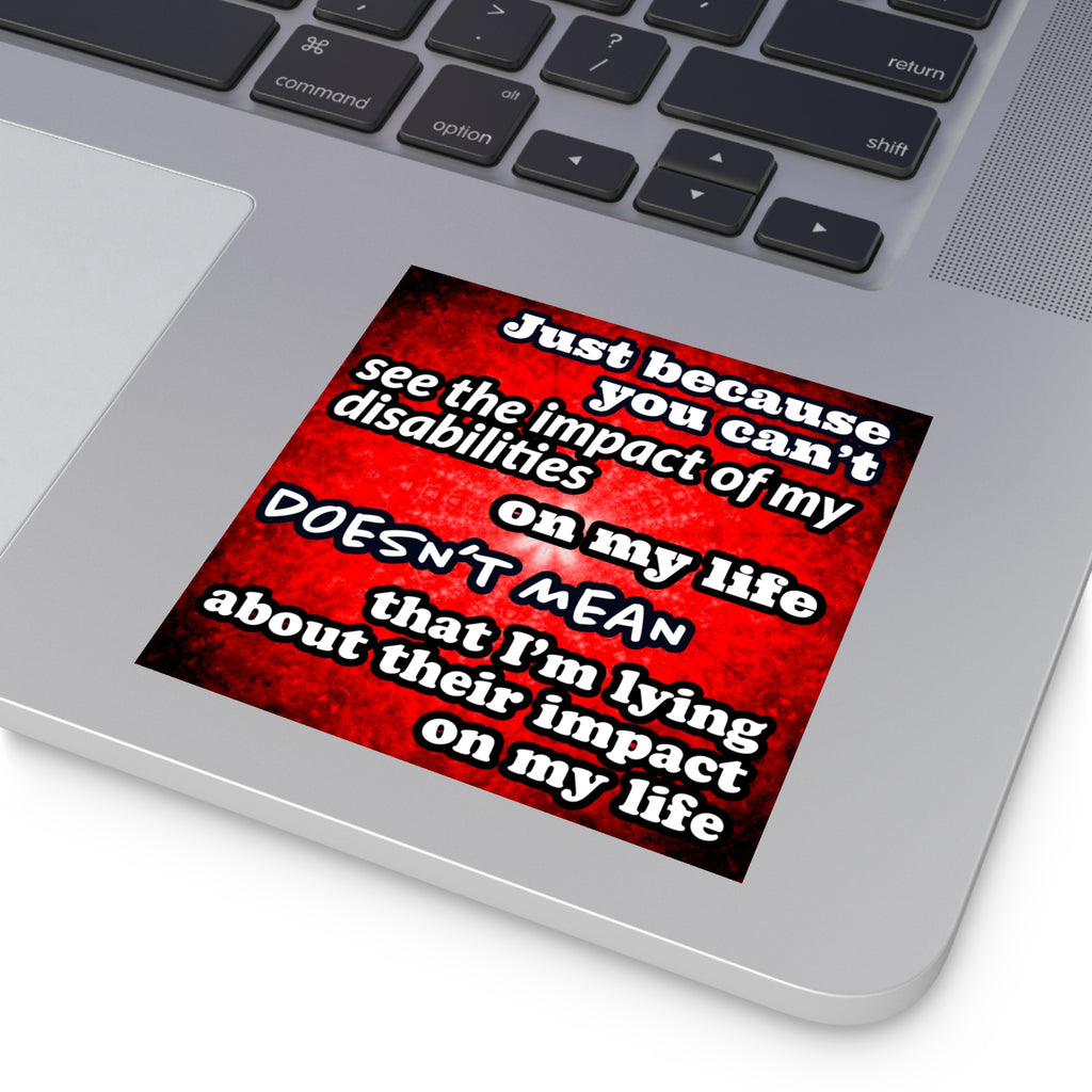 Katerina's Battle Symphony Desires 2024 "Just Because You Can't" Square Stickers, Indoor\Outdoor