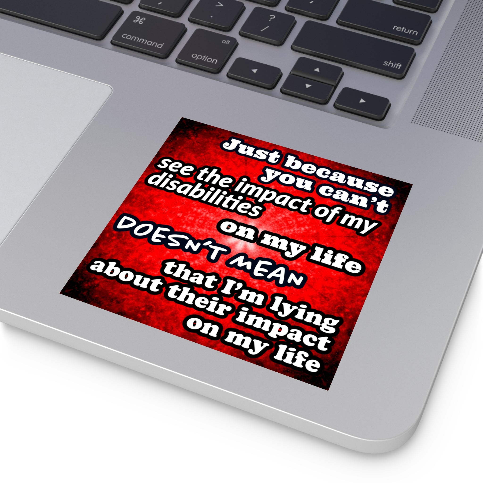 Katerina's Battle Symphony Desires 2024 "Just Because You Can't" Square Stickers, Indoor\Outdoor