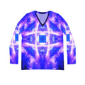 Katerina's Amethyst Sapphire Desires Long Sleeve V-neck Shirt