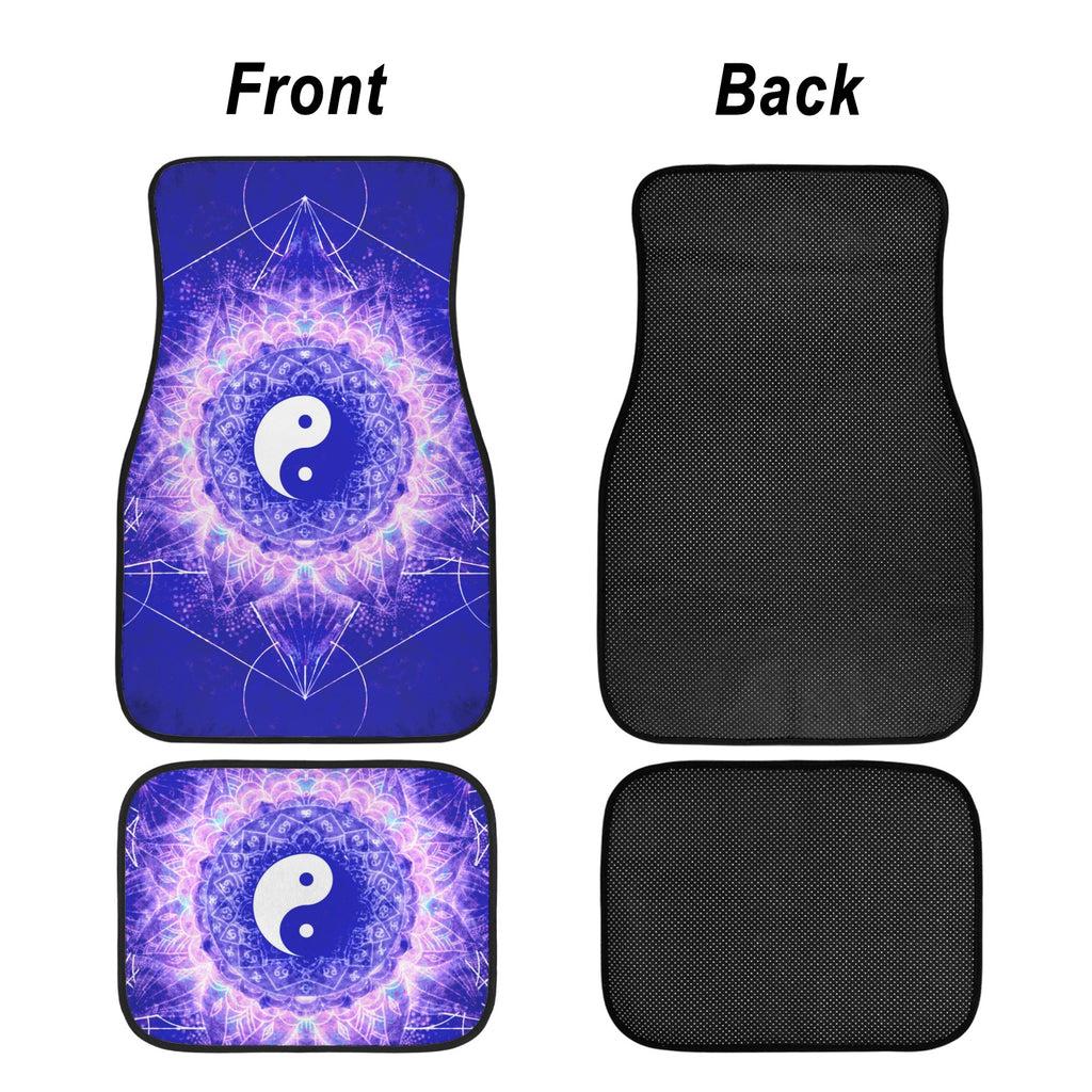 Katerina's Uncertanty in Time & Space Yin Yang Meditations 4-Piece Car Floor Mats （Customized Separately）| Ships from USA