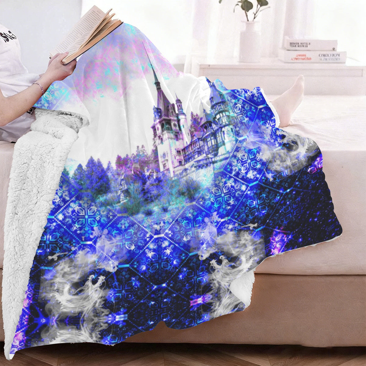 Amen Jin's Katerina's Eros & Psyche Desires Dragoness Dreams Sherpa Fleece Blanket 60" x 80" | Ships from USA