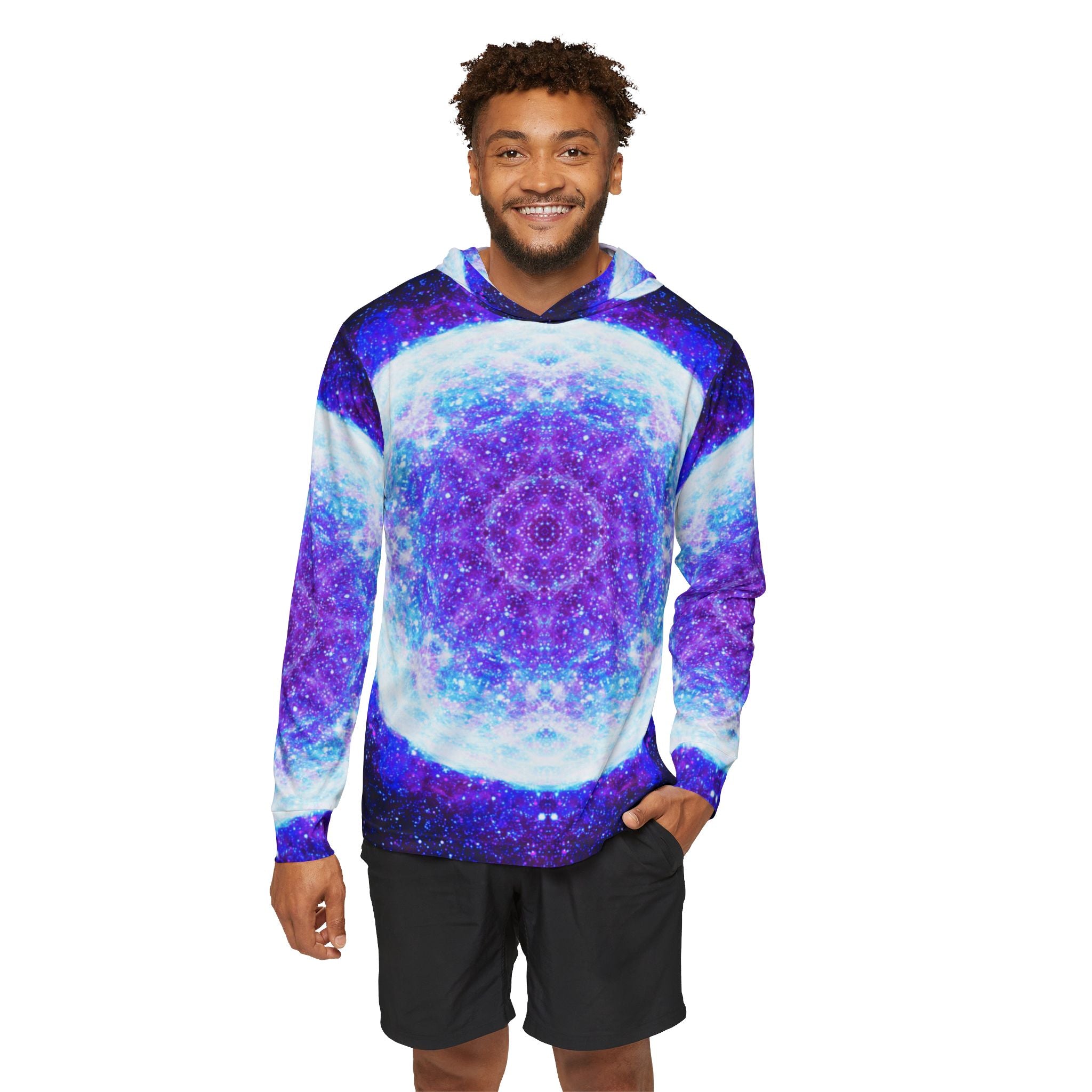 Amen JIn's As the Dark Against My Halo Desires Men's Warmup Hoodie