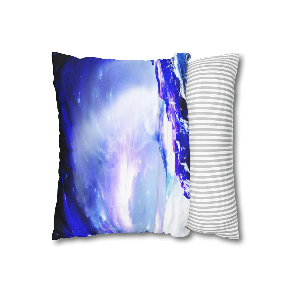 Amethyst Sapphire Serenity Bay Dreams Spun Polyester Pillowcase