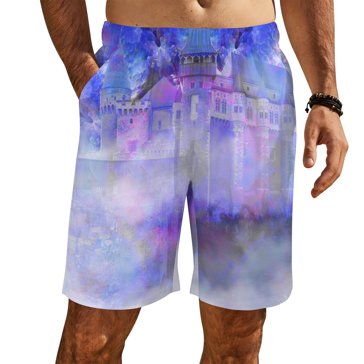 Katerina's I Will Come Again Translyvanian Desires Men's All Over Print Beach Shorts (Sets 26) | Ships from USA