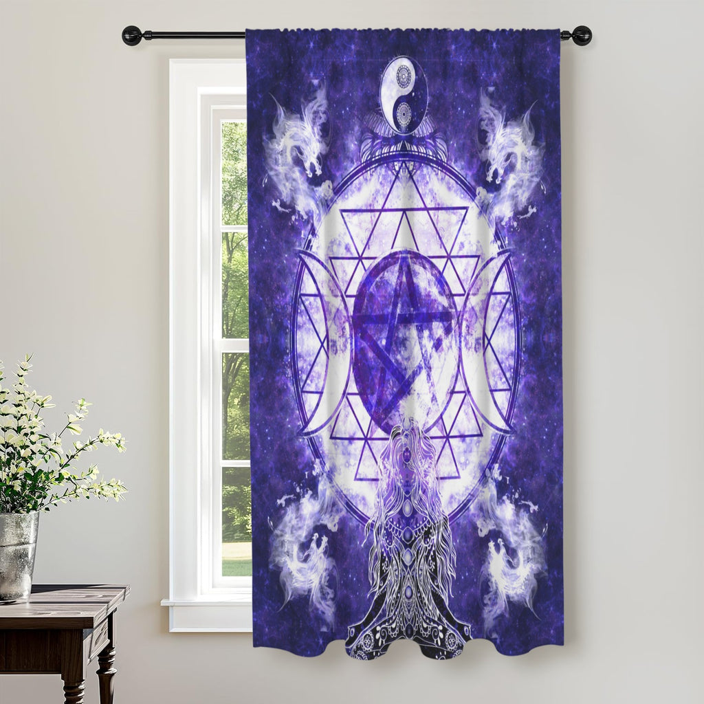 Katerina's Dragon's Eye Magickal Awakening Meditations Window Curtain 52" x 63" ( 1 Piece ) | Ships from USA