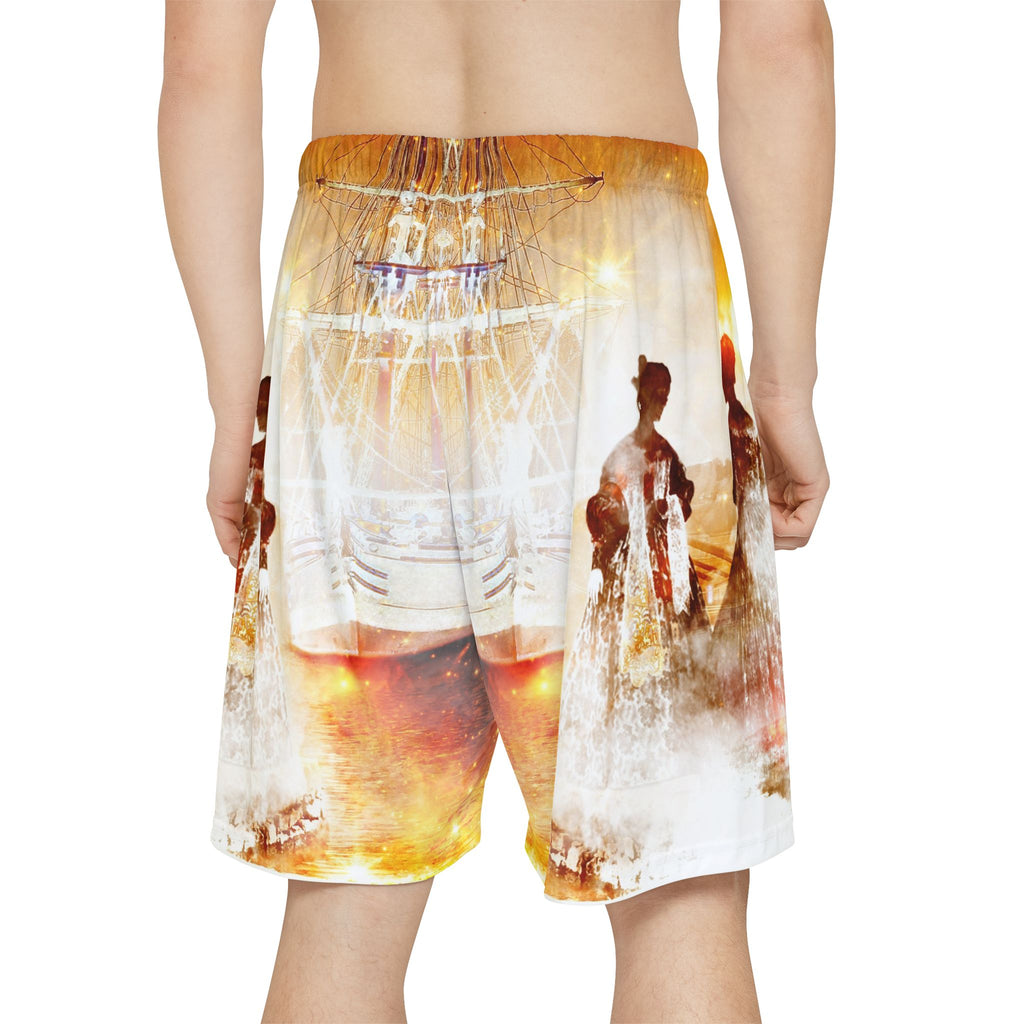 Samhain Eve Salem Harbor Dreams Men’s Sports Shorts