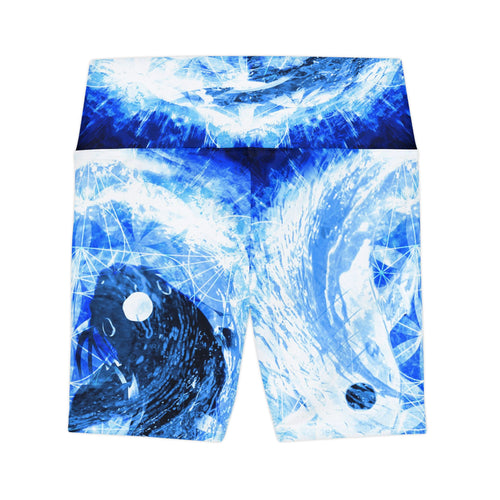 Amen Jin's Blue Sun Koi Meditations Women's Workout Shorts