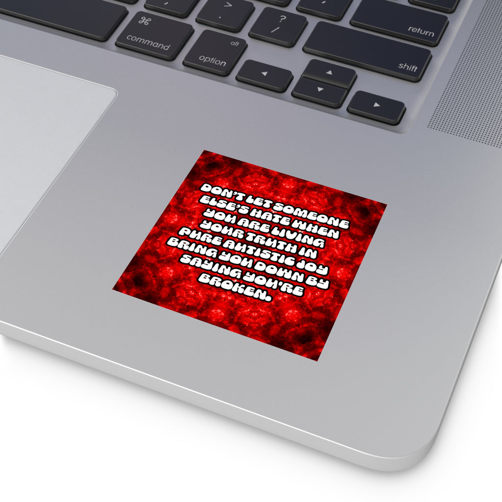 Katerina's Battle Symphony Desires 2022 "Don't Let" Square Stickers, Indoor\Outdoor