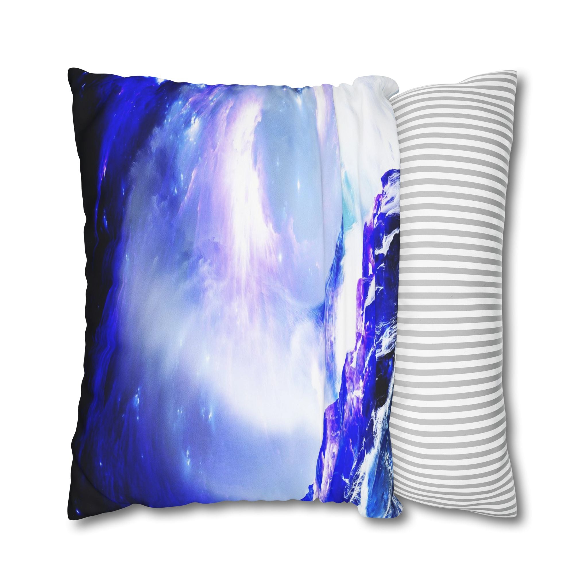 Amethyst Sapphire Serenity Bay Dreams Spun Polyester Pillowcase