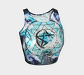 Katerina's Mandala of Electric Dragon Fire Magickal Awakening Meditations Crop Top