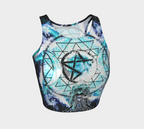 Katerina's Mandala of Electric Dragon Fire Magickal Awakening Meditations Crop Top