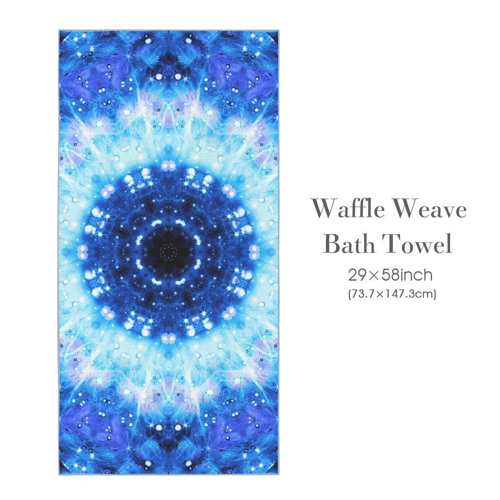 Katerina's Noel Nouvelette Desires Waffle Weave Bath Towel 29" x 58" | Ships from USA