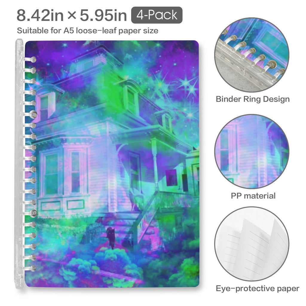 Katerina's Now & Forever Desires Hocus Pocus Dreams Loose-Leaf Notebooks ( Cover Print, 4-Pack ) | Ships from USA