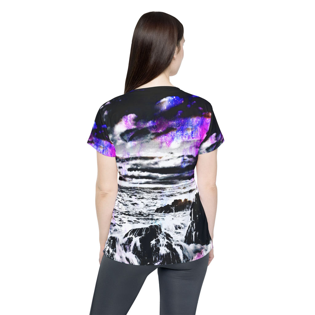 Rainbow Universe Cosmic Falls Dreams Women's Sports Jersey