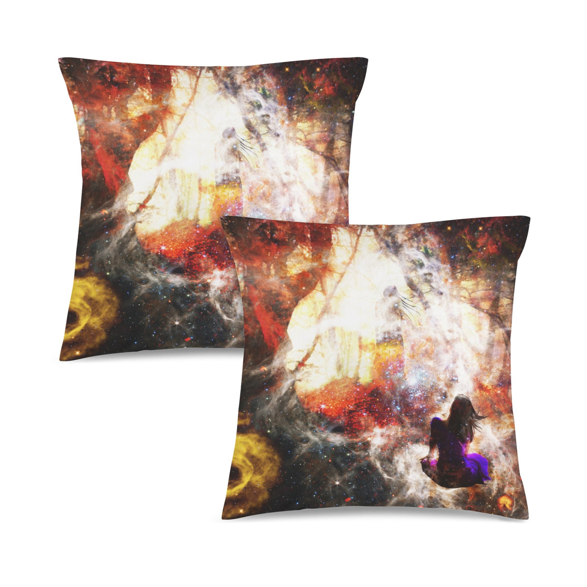 Hallow's Hocus Pocus Dreams Custom Pillow Cases 18" x 18" (2-Pack) | Ships from USA