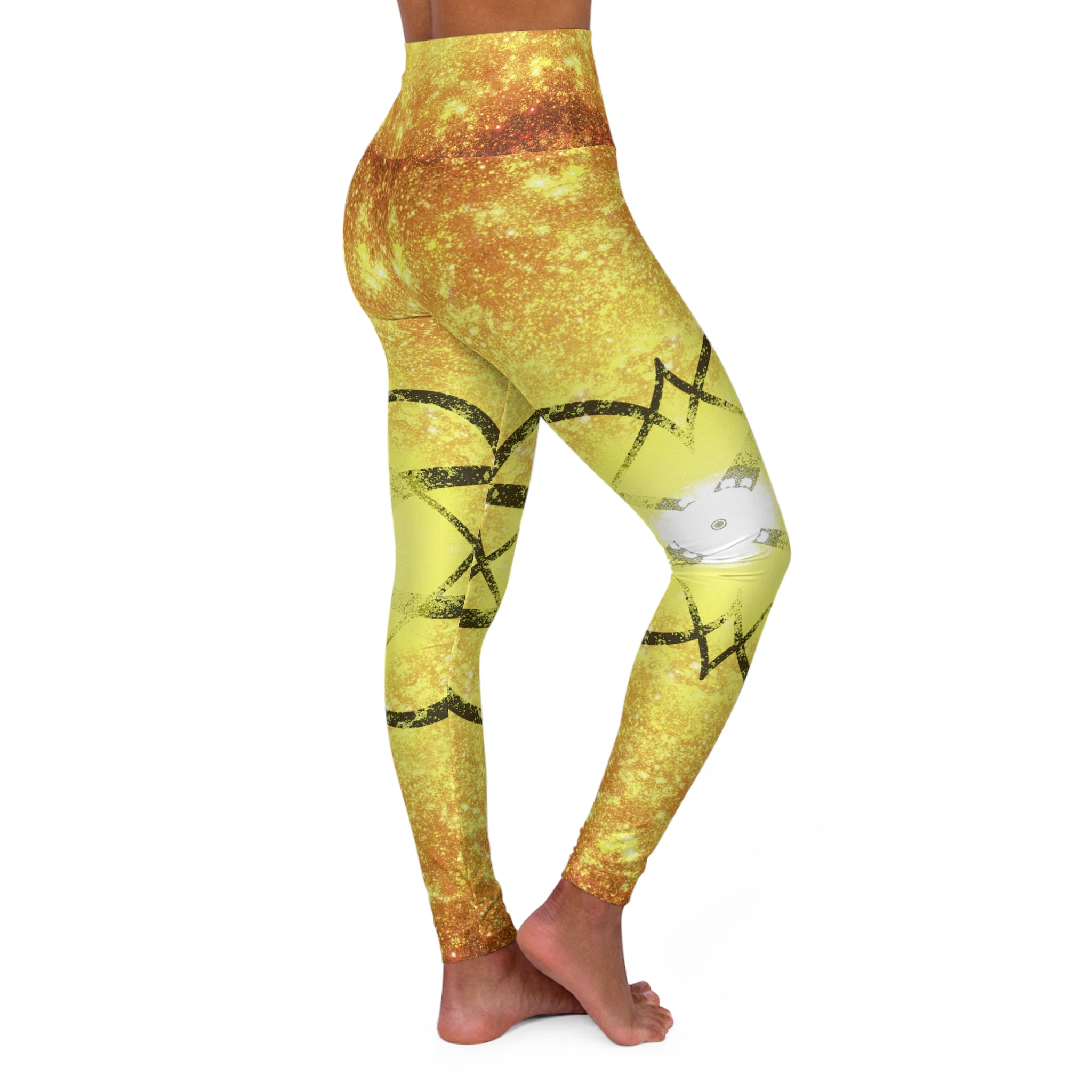 Katerina's Autistic Gold Infinity Desires 2024 High Waisted Yoga Leggings