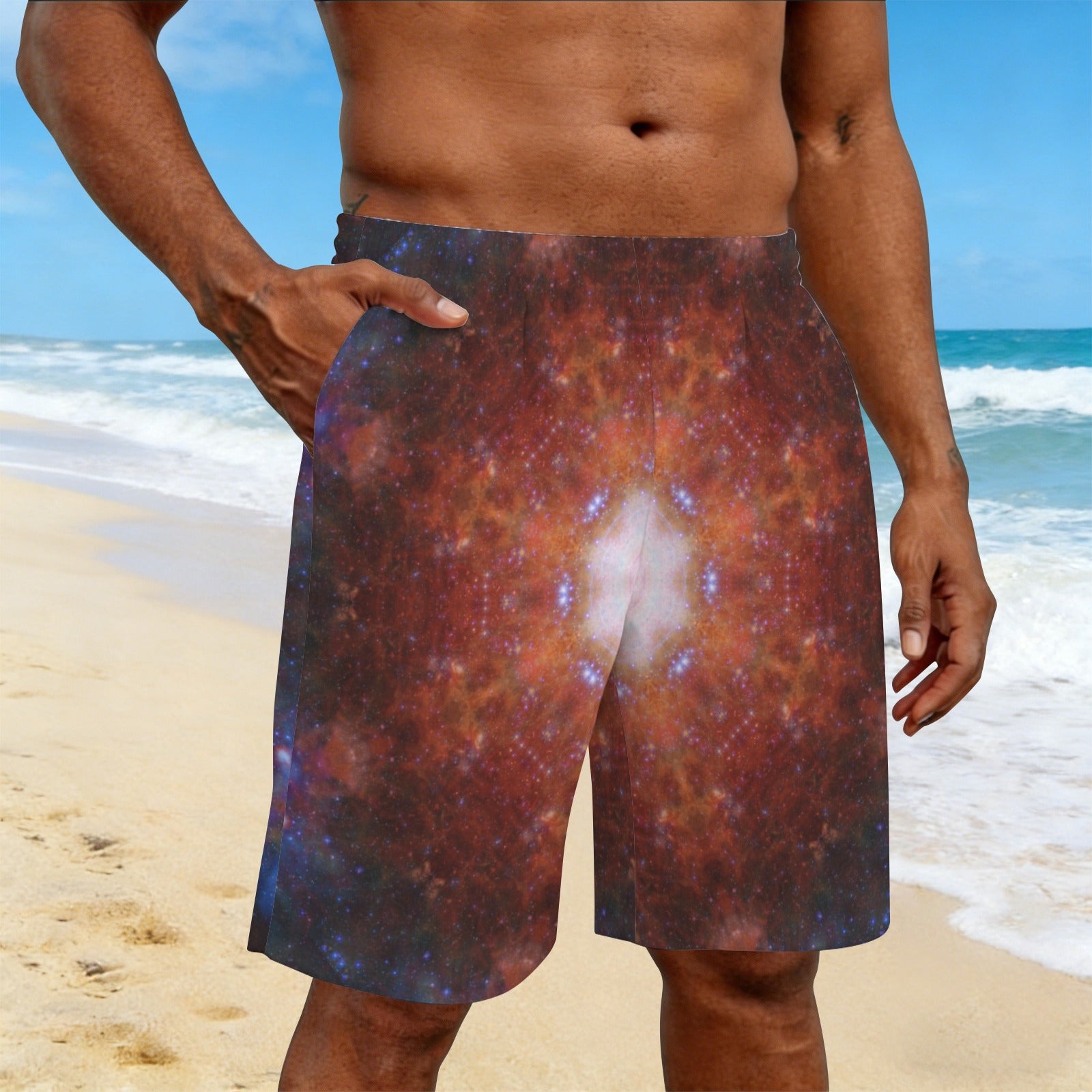 Katerina's Foreverlast Desires Men's All Over Print Beach Shorts (Sets 26) | Ships from USA