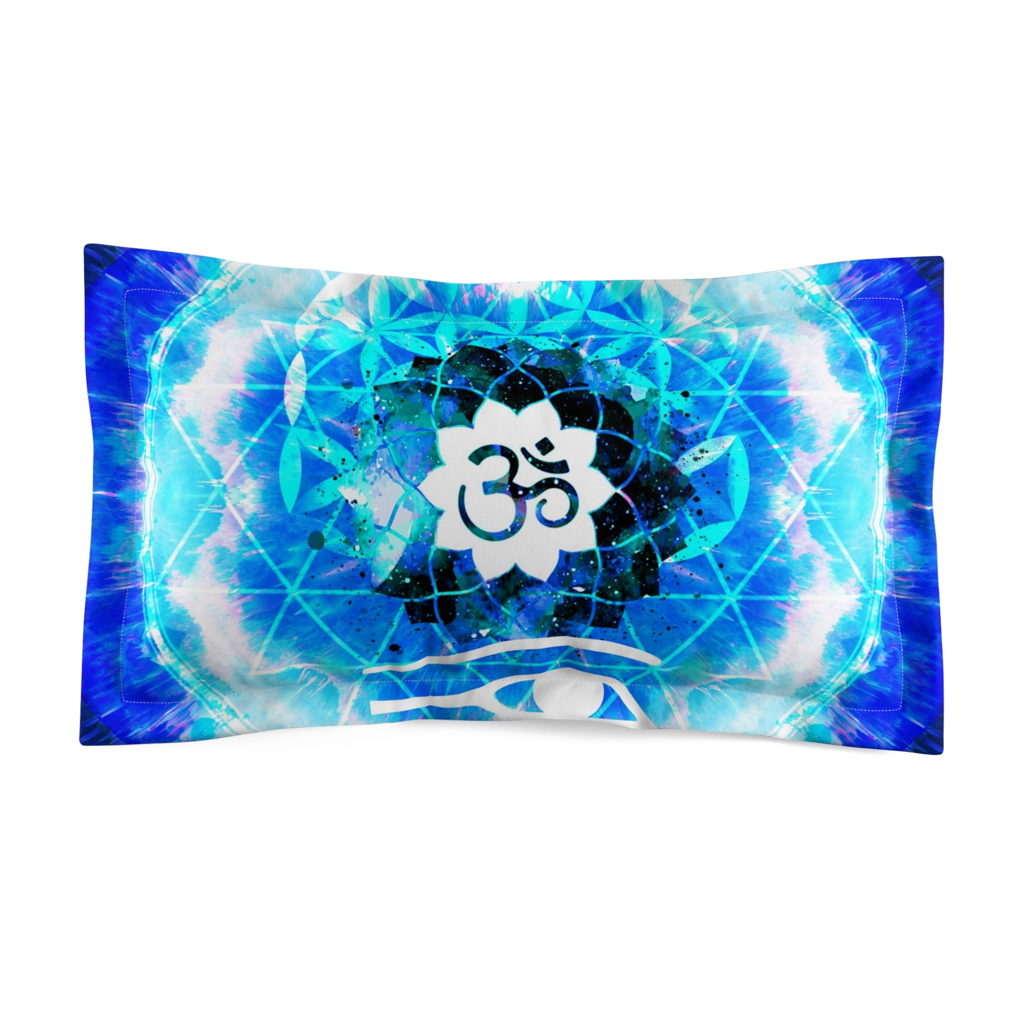 Amen Jin's Blue Sun Fairy Om Meditations Pillow Sham
