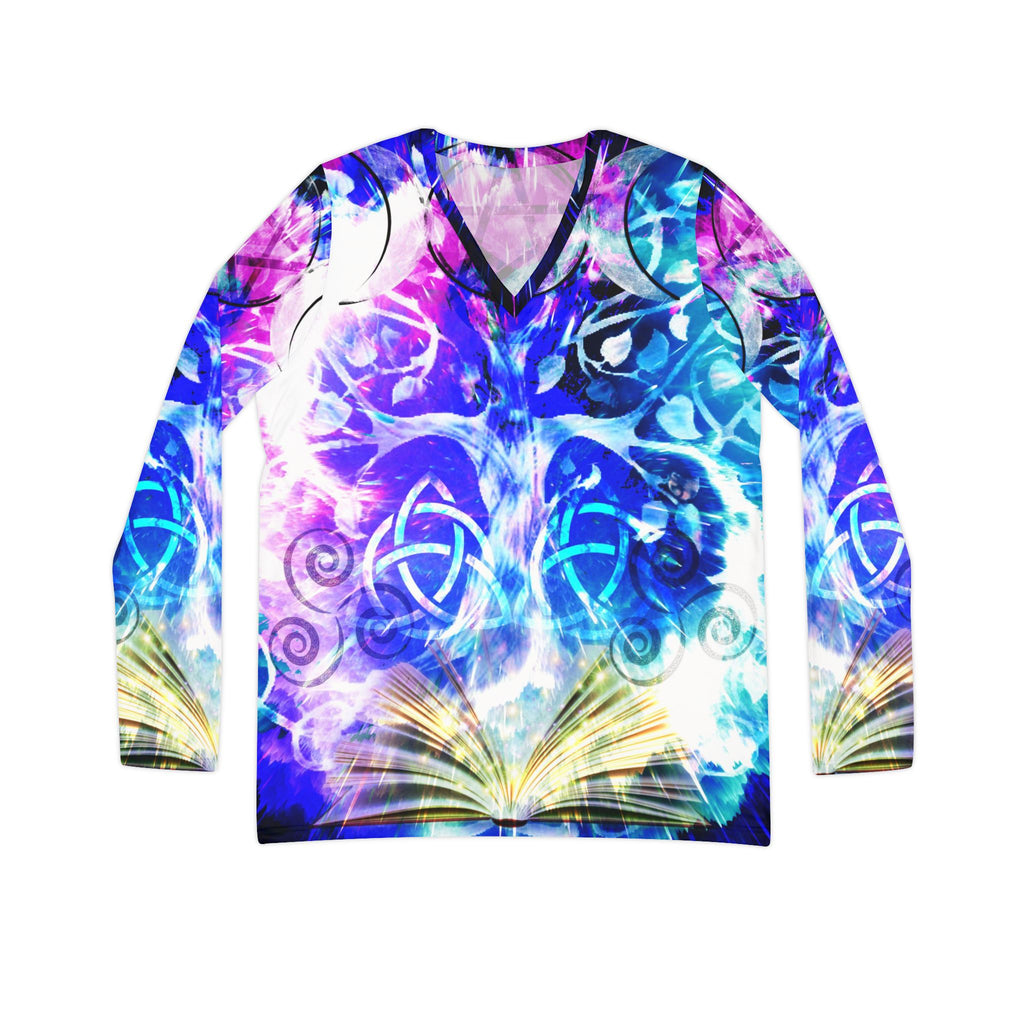 Creation's Celtic Meditations Women's Long Sleeve V-neck Shirt