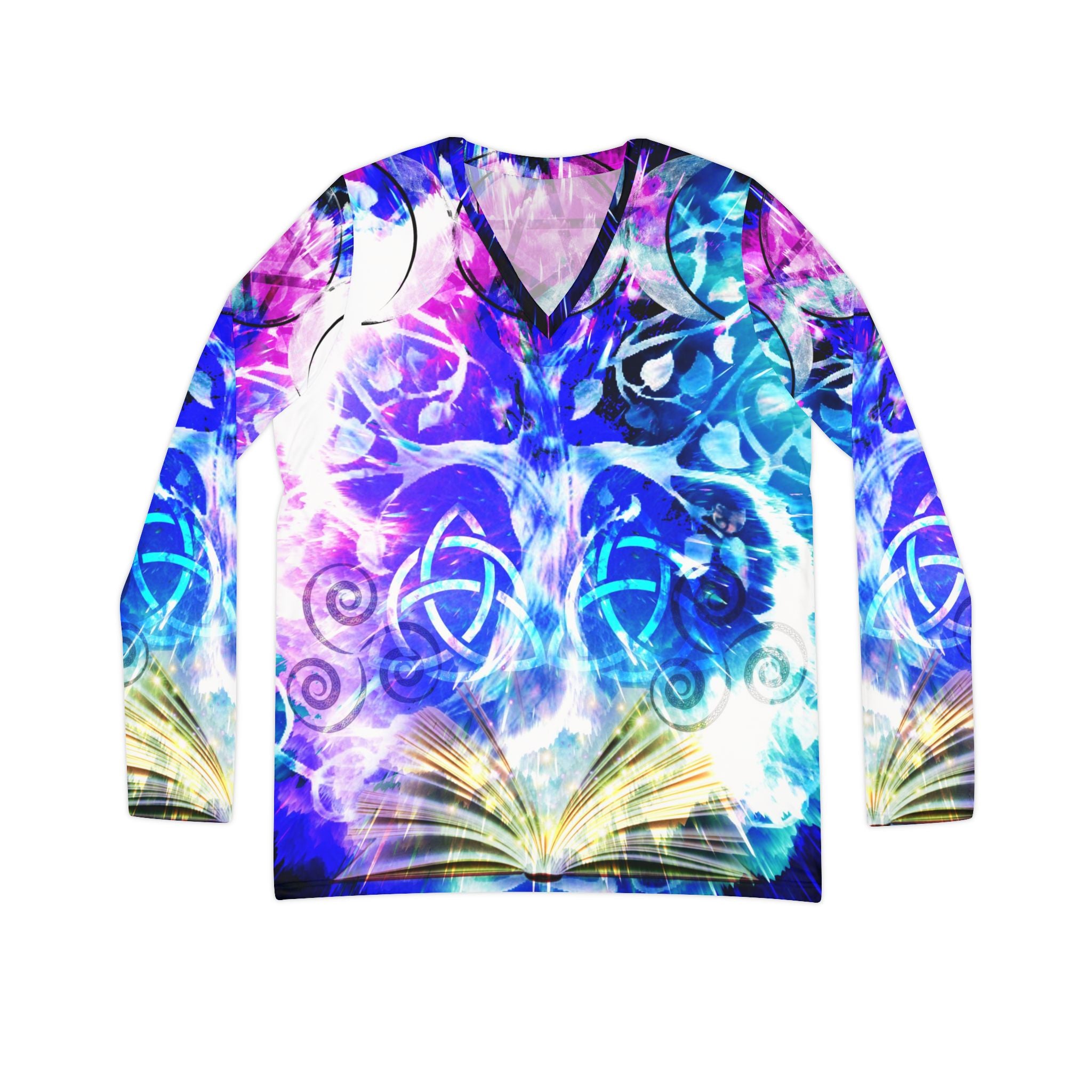 Creation's Celtic Meditations Women's Long Sleeve V-neck Shirt